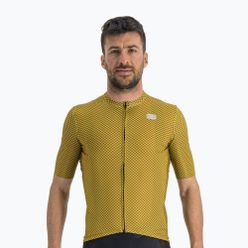 Tricou de ciclism pentru bărbați Sportful Checkmate galben 1122035