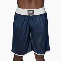Pantaloni scurți reversibili pentru bărbați Leone Double Face Boxing albastru/roșu AB215