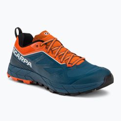 Încălțăminte de trekking pentru bărbați Scarpa Rapid GTX bleumarin-portocalie 72701