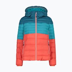Jachetă de schi pentru femei CMP verde/portocaliu 32Z4176