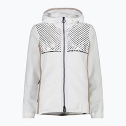 Hanorac cu glugă CMP Fix Hood Fleece Sweatshirt pentru femei  alb 32H0386/A001