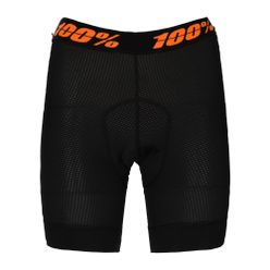 Boxeri cu căptușeală de ciclism pentru femei 100% Crux Liner, negru, STO-49902-001-10