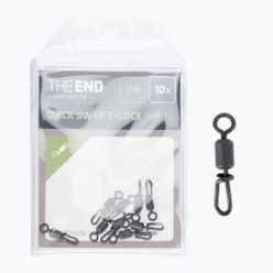 Delphin End T-Lock inel rotativ cu știft de siguranță 10 buc. negru 101001560