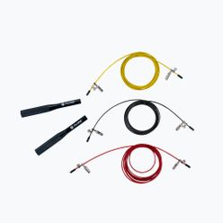 Pure2Improvează coarda de sărituri cu greutate Jump Rope 3W1 cu 3 frânghii colorate 2333