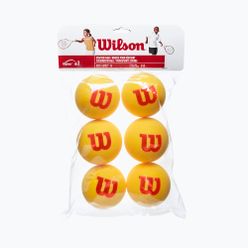 Wilson Starter Tour Tour Foam Tball set de mingi de tenis pentru copii 6 buc galben WRZ259300