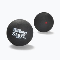 Wilson Staff Squash 2 mingi de squash Red Dot negru WRT617700+