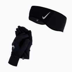 Set bandă + mănuși pentru bărbat Nike Essential negru NI-N.100.0597.082