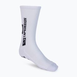 TAPEDESIGN șosete de fotbal antiderapante albe TAPEDESIGN WHITE