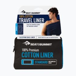Sea to Summit Premium Cotton Traveller de bumbac pentru sac de dormit albastru ASTDOSSF