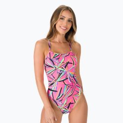 Funkita costum de baie pentru femei costum de baie dintr-o singură bucată cu bretele în roz FS38L7138808