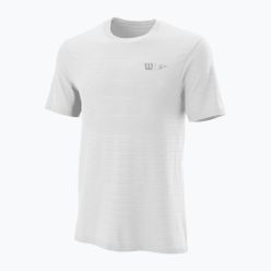 Tricou de tenis pentru bărbați Wilson Bela SMLS Crew III alb WRA813004
