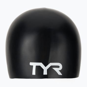 Cască de înot pentru copii  TYR Wrinkle-Free Silicone black