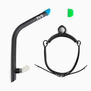 Tub frontal pentru înot TYR Ultralite Snorkel 2.0 negru-albastru LSNRKL_001