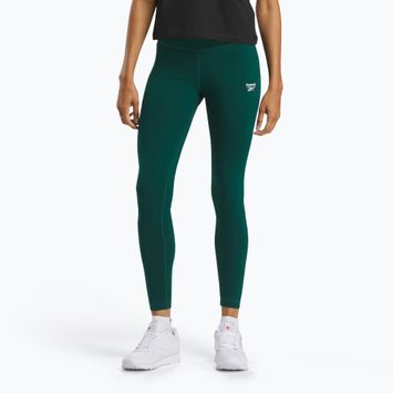 Colanți pentru femei Reebok Identity Small Logo Cotton collegiate green