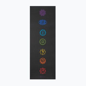 Covoraș de yoga Gaiam Premium Black Chakra 6 mm black chakra