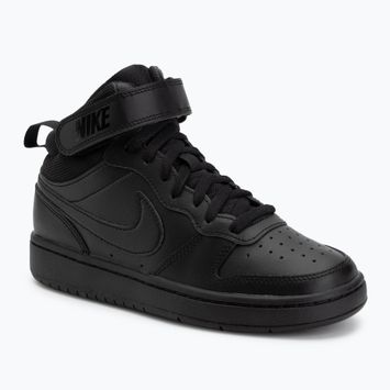 Pantofi Nike Court Borough Mid 2 negru/negru/negru