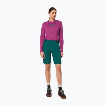 Pantaloni scurți de MTB Oakley Drop In pentru femei, verde FOA500275