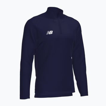 Tricou de fotbal pentru bărbați New Balance Training 1/4 Zip tricotat albastru marin NBEMT9035