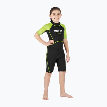 Mares Shorty Manta 2 mm costum de înot pentru copii negru-verde 412460