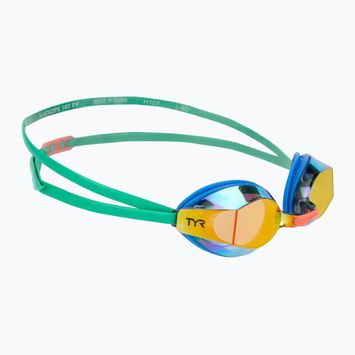 Ochelari de înot TYR Blackops 140 Ev Racing Mirrored blue/green