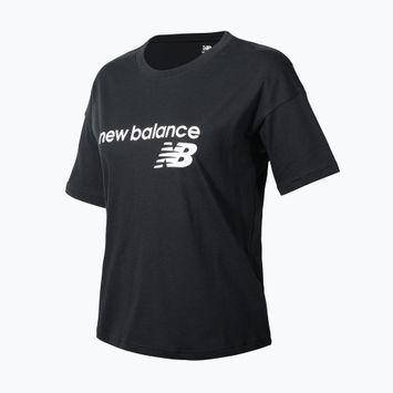 Femeile New Balance Classic Classic Core stivuite negru T-shirt negru