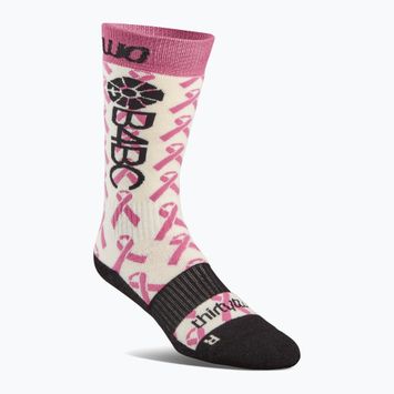 Șosete de snowboard pentru femei ThirtyTwo B4BC Merino pink/white