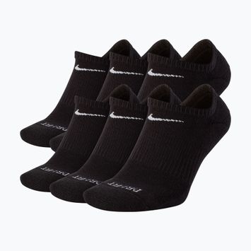 Șosete pentru bărbați Nike Everyday Plus Cushioned No Show 6 perechi black/white