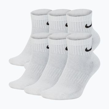 Șosete Nike Everyday Cushioned 6 perechi white/black