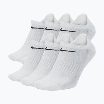 Șosete Nike Everyday Cushioned No-Show 6 perechi white/black