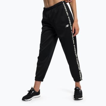 Pantaloni de antrenament pentru femei New Balance Relentless Performance Fleece negru NBWP13176