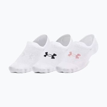 Under Armour Ultra Lo 3Pk șosete alb/retro roz
