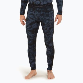 Pantaloni termoactivi pentru bărbați icebreaker Merino 200 Oasis Leggings Cloud Dye graphite/black