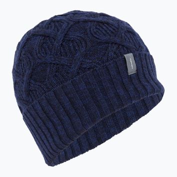 Căciulă de iarnă icebreaker Merino Cable Knit midnight navy/ royal navy