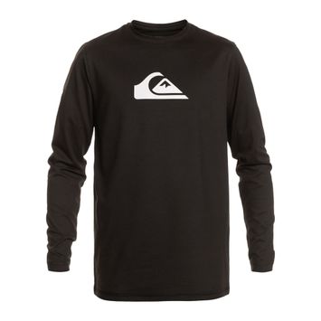 Longsleeve de înot pentru bărbați Quiksilver Solid Streak black