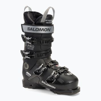 Ghete de schi pentru femei Salomon S Pro HV 90 W negru/argintiu met./beluga