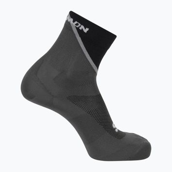 Șosete de alergare Salomon Pulse Ankle black/ monument/ magnet