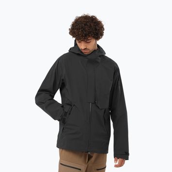 Geacă de ploaie pentru bărbați Salomon Outerpath Pro 2.5 l deep black