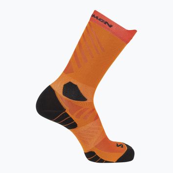 Șosete Salomon Aero Crew red orange/turmeric