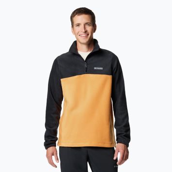 Tricou Columbia Steens Mountain Half Zip Sunstone / negru pentru bărbați