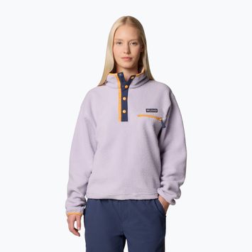 Bluză pentru femei Columbia Helvetia II Cropped Half Snap Fleece lavender pearl