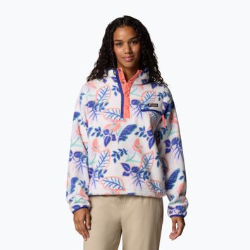 Bluză pentru femei Columbia Helvetia II Printed Cropped Half Snap sea salt/pasteled multi