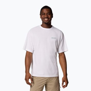 Tricou pentru bărbați Columbia Cedar Trail Back Graphic Tee white/trailguide icons