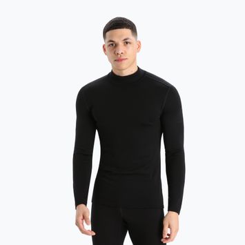 Hanorac termic pentru bărbați icebreaker 260 Tech Turtleneck negru