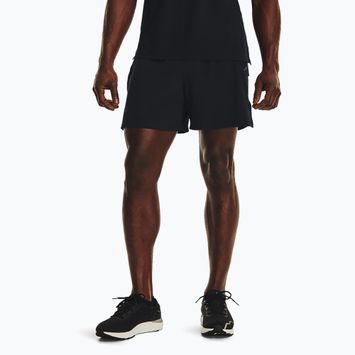 Pantaloni scurți de alergat pentru bărbați Under Armour Launch Elite 5" black/black/reflective