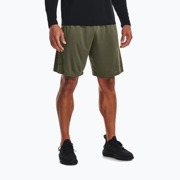 Pantaloni scurți de antrenament pentru bărbați Under Armour Tech Graphic marine din verde/negru