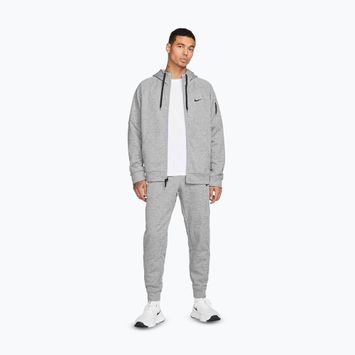 Bluză de antrenament pentru bărbați Nike Therma Fit Full-Zip dark grey heather/particle grey/black