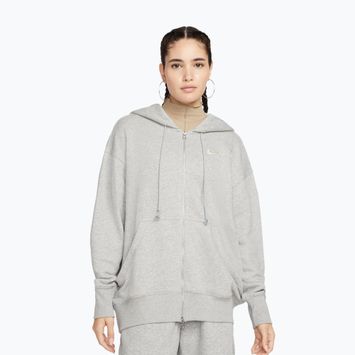 Bluză pentru femei Nike Sportswear Phoenix Fleece dark grey heather/sail