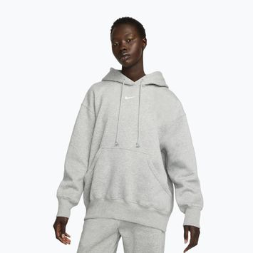 Bluză pentru femei Nike Sportswear Phoenix Fleece Oversized dark grey heather/sail