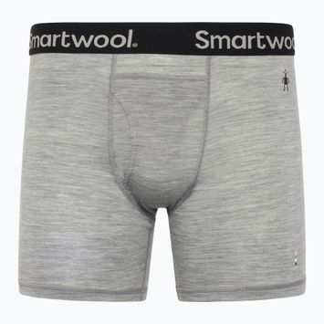 Boxeri termoactivi pentru bărbați Smartwool Merino Boxer Brief light gray heather