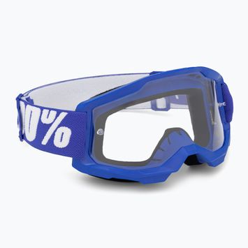 Ochelari de bicicletă pentru copii  100% Strata 2 Junior blue/clear
